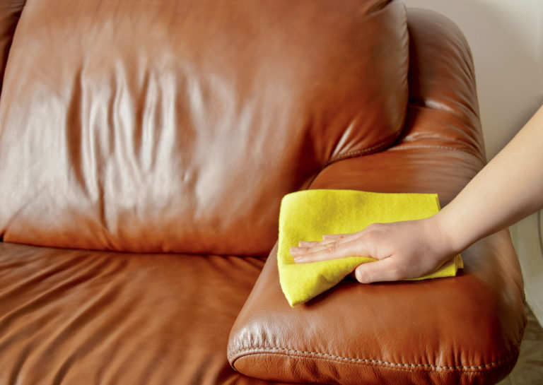 i want to clean my leather sofa